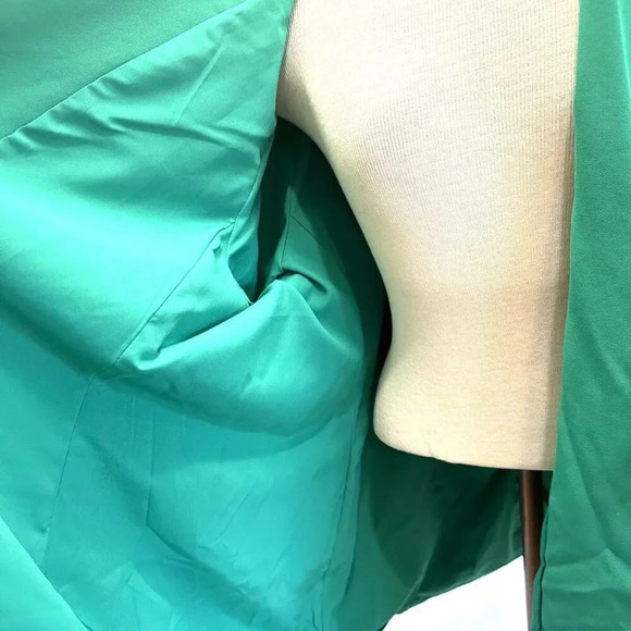 NWT INTEMPO Women Long Sleeve One Button Lined Green Blazer Jacket Plus Size 3X - Picture 7 of 14